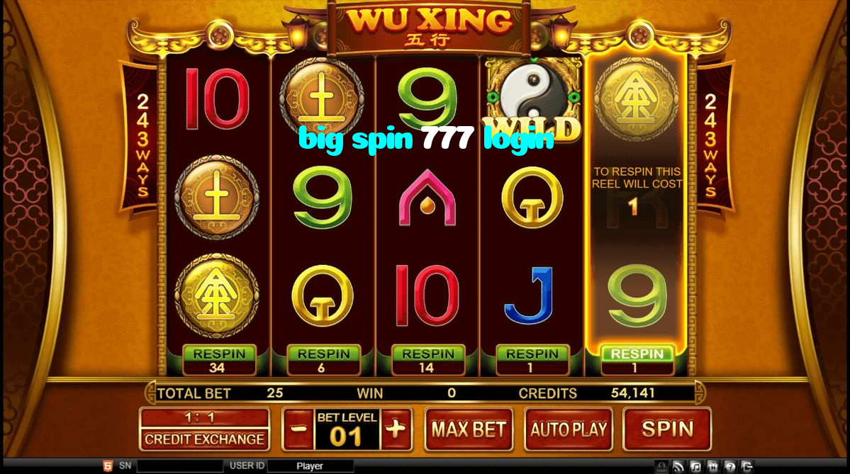 available types of big spin 777 login bet including pre-match live express and system bets